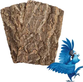 2 Pcs 22 x 14 Inches 100% Natural Cork Perch, Bird Seat Boards, Birdcage Decor Accessories, Cork Bark Backdrop, Toy for Bird Budgie Parrot Cockatiel Hamster Guinea Pig Rat