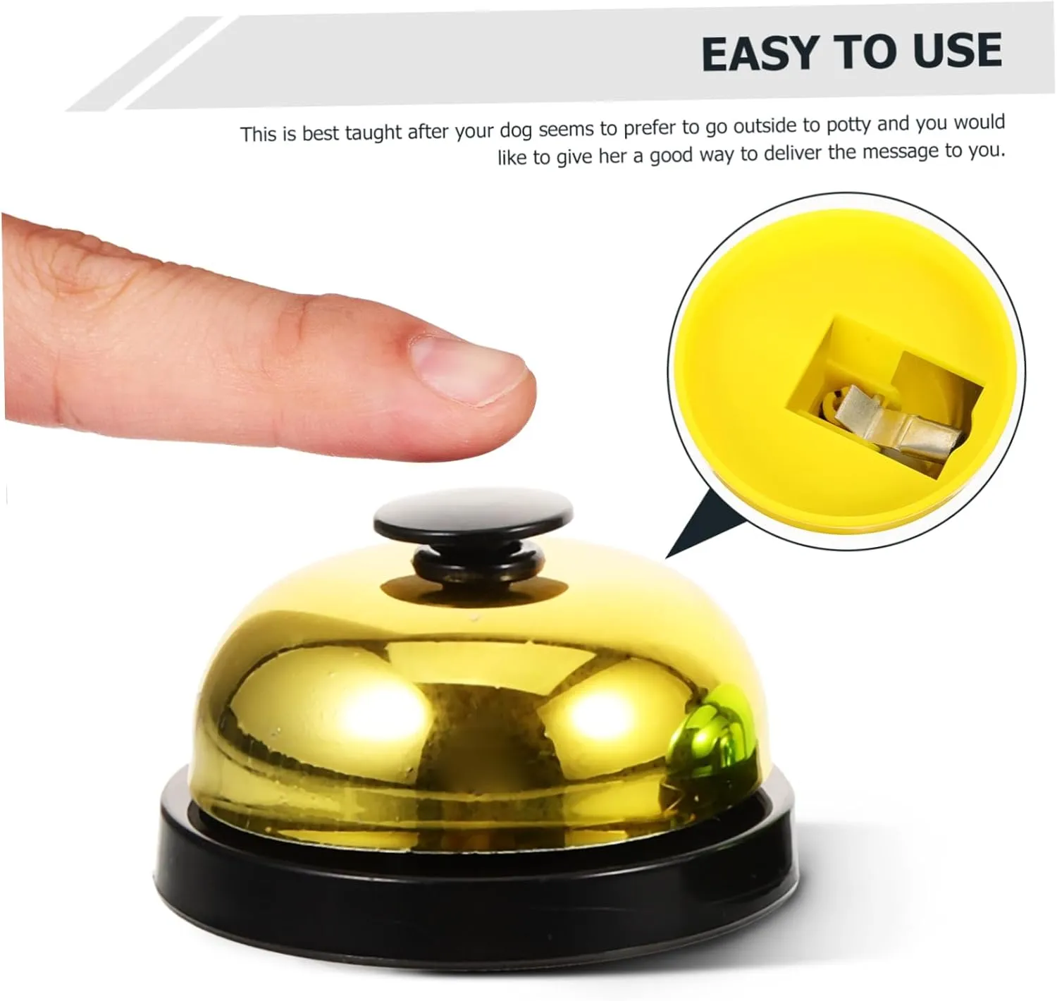 6 Pcs Dog Training Bell Pet Bell for Training Toys The Dog Puppies Training Bell Rabbit Cage Pan Replacement Aquarium Moss Puppy Cat Pottybell Desk Service Bell Trainer Vocalize