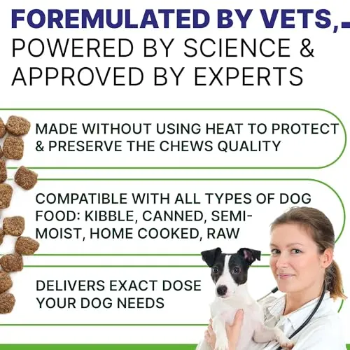 Advanced Hemp Hip & Joint Supplement for Dogs - Glucosamine for Dogs - Dog Joint Pain Relief Treats - Chondroitin Turmeric MSM Hemp Oil - Hemp Treats for Joint Health - Peanut Butter-240Сt