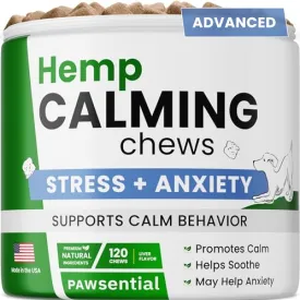 Advanced Hemp Hip & Joint Supplement for Dogs - Glucosamine for Dogs - Dog Joint Pain Relief Treats - Chondroitin Turmeric MSM Hemp Oil - Hemp Treats for Joint Health - Peanut Butter-240Сt