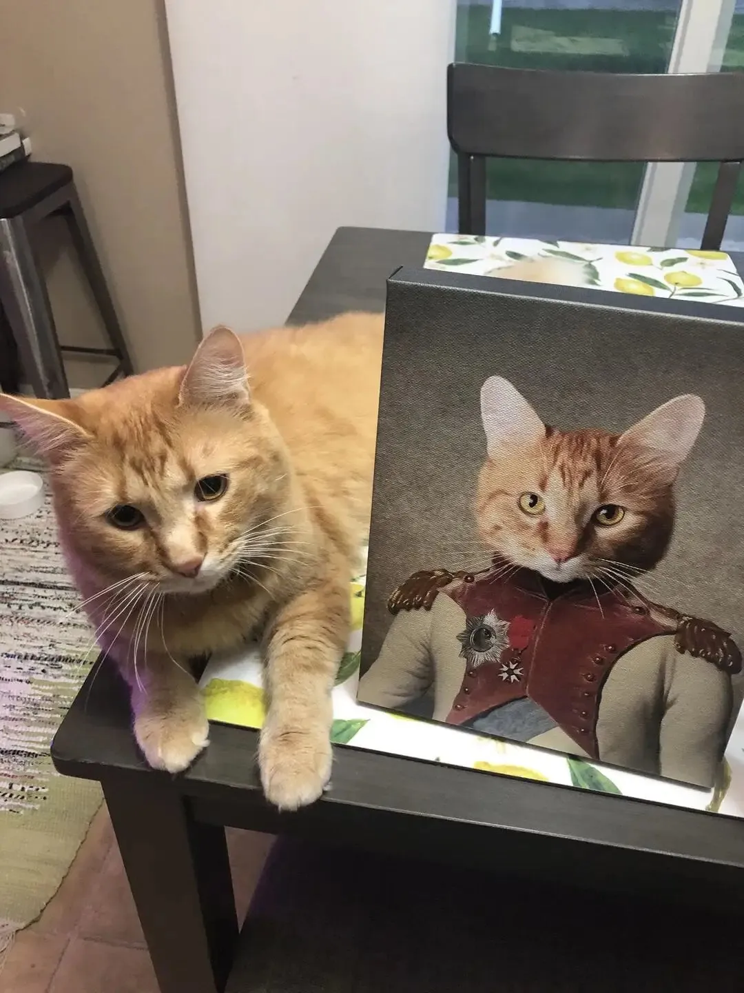 Baron D. Zert - Renaissance Inspired Custom Pet Portrait Canvas