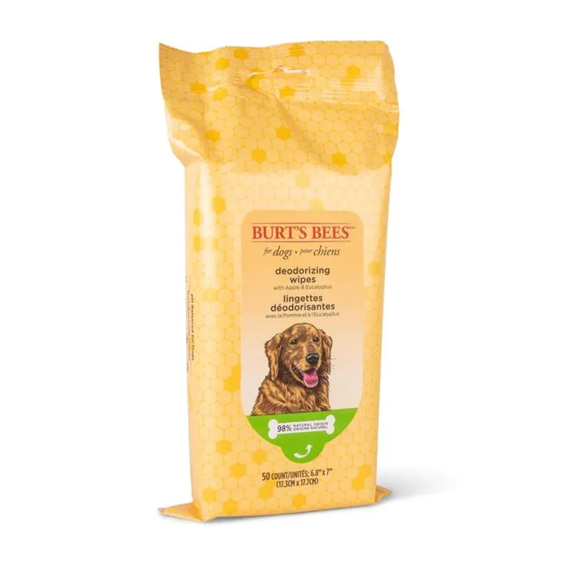 Burt's Bees Deodorizing Dog Wipes - 50ct