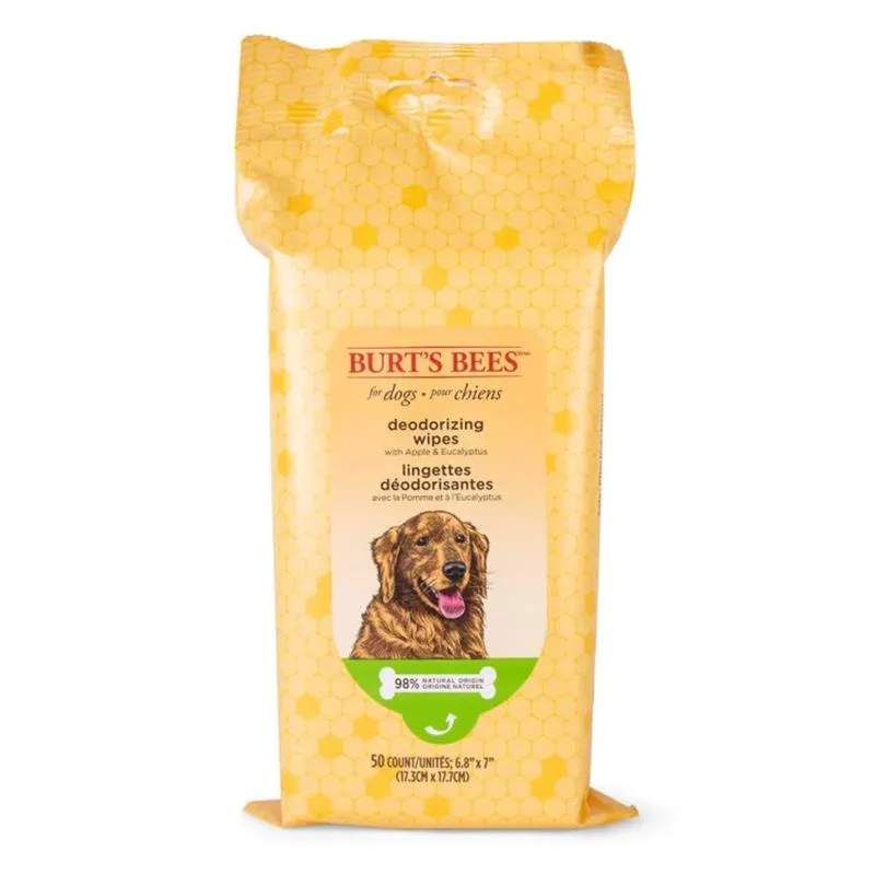 Burt's Bees Deodorizing Dog Wipes - 50ct