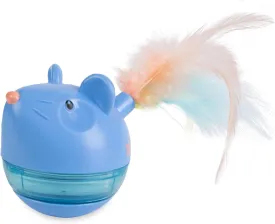Catstages Hunt 'N Swat Treat Tumbler Interactive Treat-Dispensing Cat Toy, Pink
