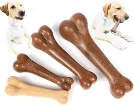 Chew Toy Bone for Dogs (2pck),Durable Chew Toy for Aggressive Chewers,Boredom and Stimulating, Beef Flavor Dog Toys for Small/Medium/Large Breed. (Small)