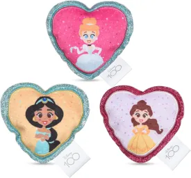 Disney for Pets 3 Piece Princess Cat Toys with Catnip and Crinkle, 4in | Shimmery, Crinkly Disney Cat Toys | Catnip Plush Toys for Cats Inspired by Disney Princess Characters