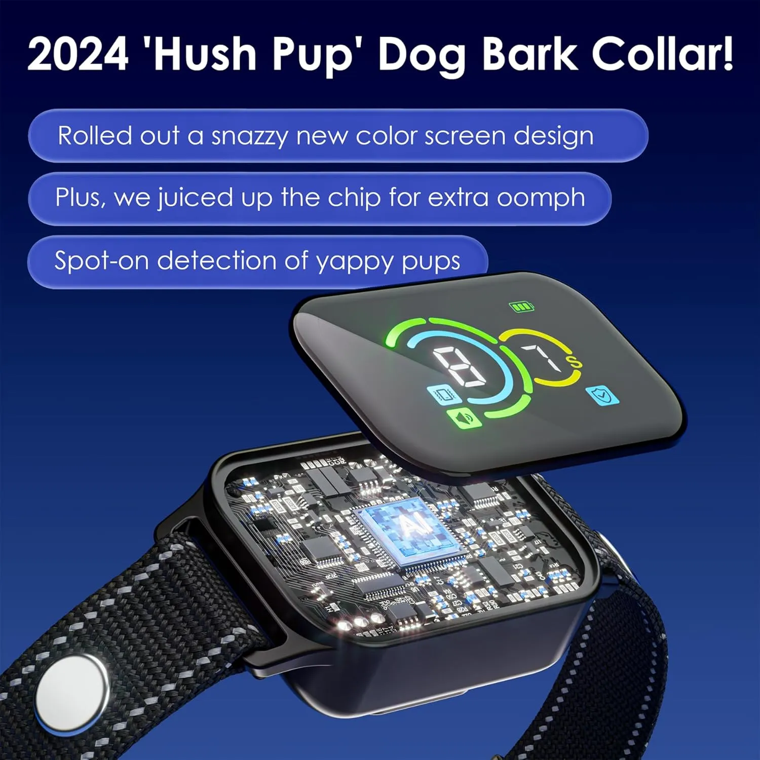 Dog Bark Collar for 2 Pack,Bark Collar for Small Dogs,Humane Barking Collar,AUTO Barking Collar,Adjustable Beep Vibration Modes and 7 Sensitivity(2Pack)