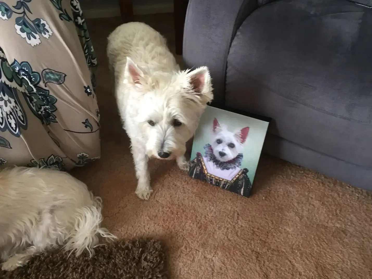 Duchess Courage - Renaissance Inspired Custom Pet Portrait Canvas