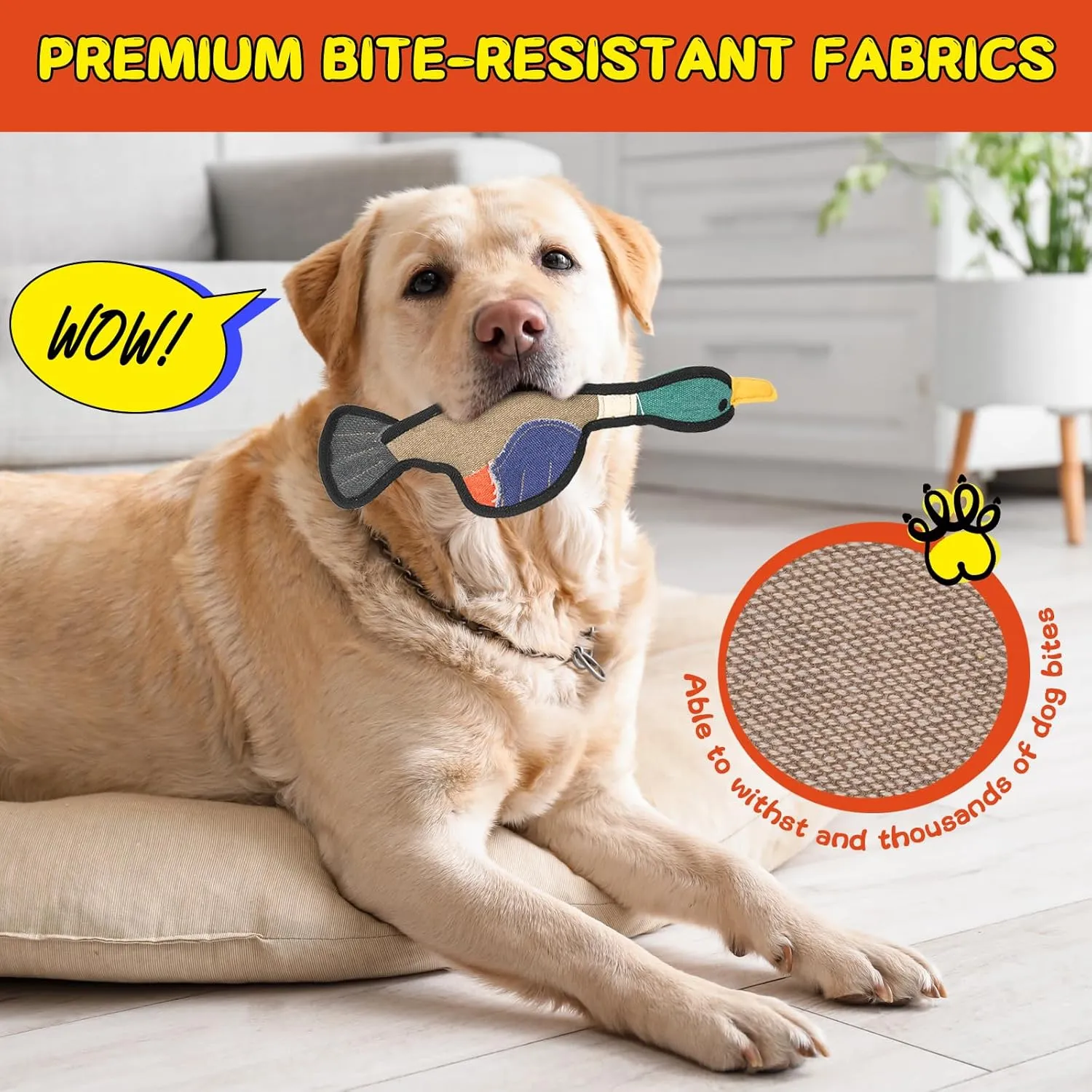 Durable Dog Toys for Aggressive Chewers, Plush Dog Toy to Keep Them Busy, Squeaky Dog Toys for Puppies Small Medium Large Dogs