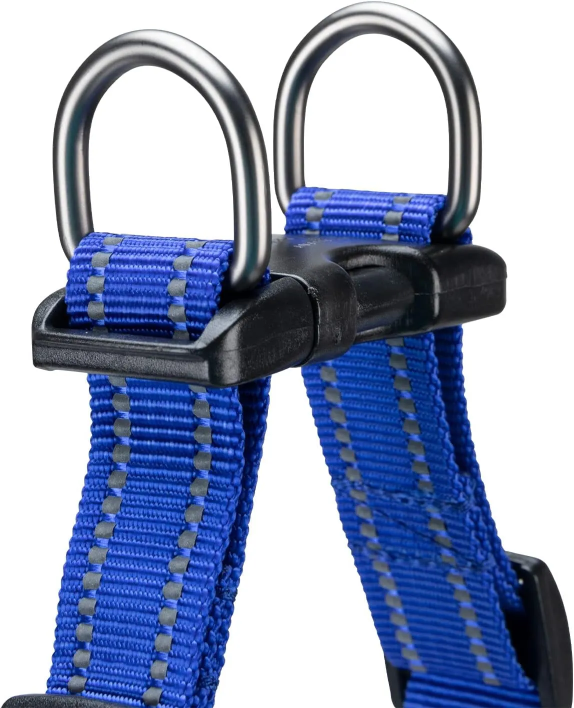 EXCELLENT ELITE SPANKER No Pull Dog Harness Step-in Adjustable Reflective Vest Soft Padded Easy Pet Chest Strap with Leash Clips for Small Medium Large Dogs Walking Training(Blue-L)