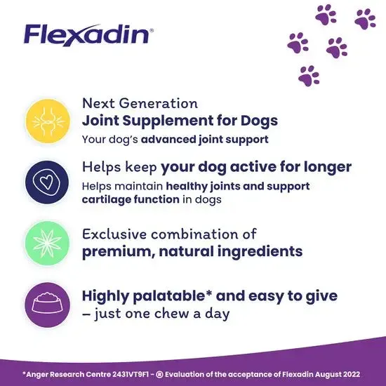 Flexadin UC-II Joint Support Supplement for Adult Dogs
