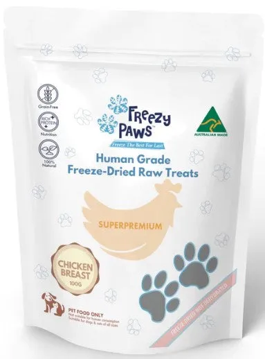 Freezy Paws Dog Treats Chicken Breast 100g