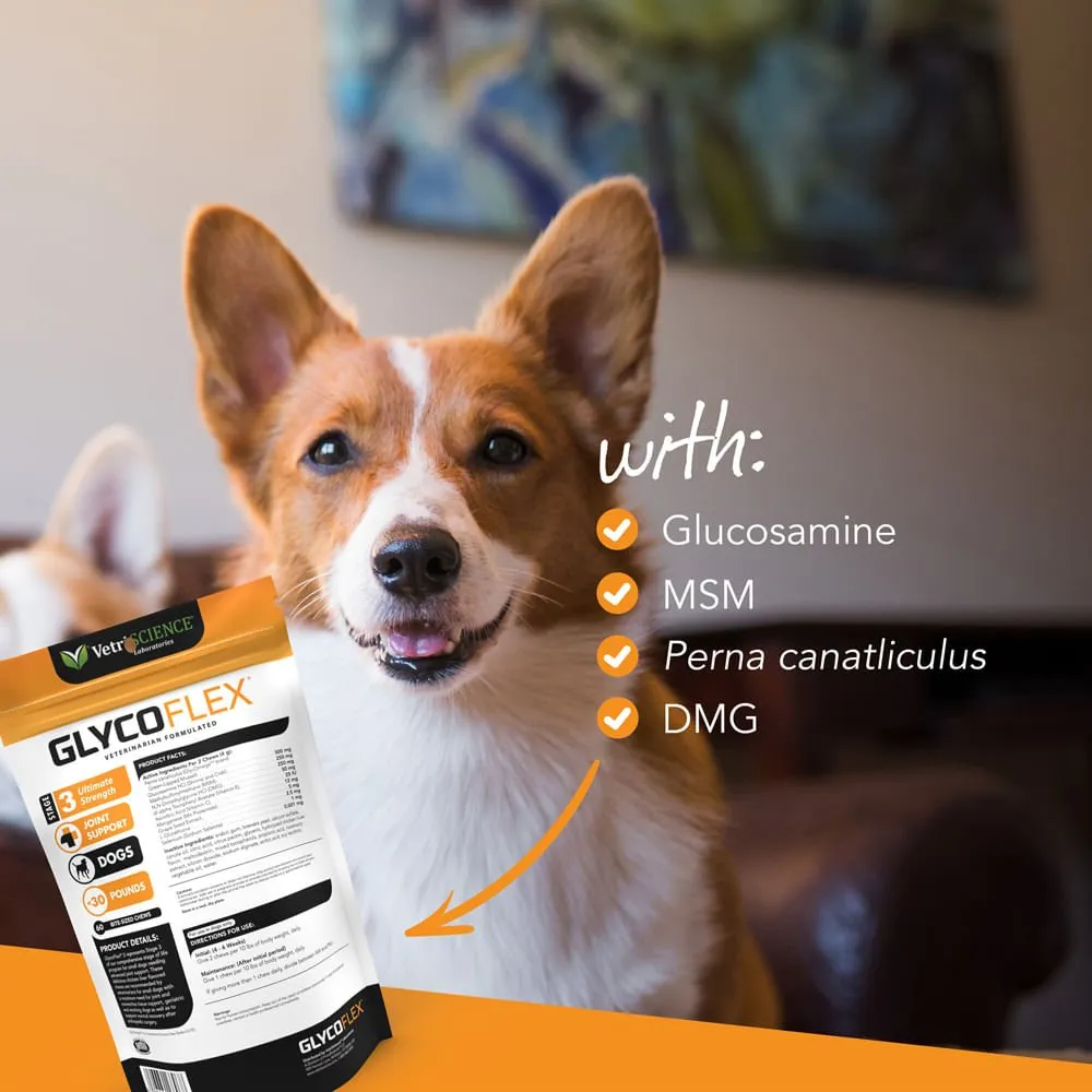 Glyco Flex 3 Joint Support for Small Dogs, 60 Bite-Sized Chews