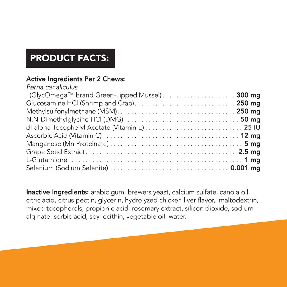 Glyco Flex 3 Joint Support for Small Dogs, 60 Bite-Sized Chews