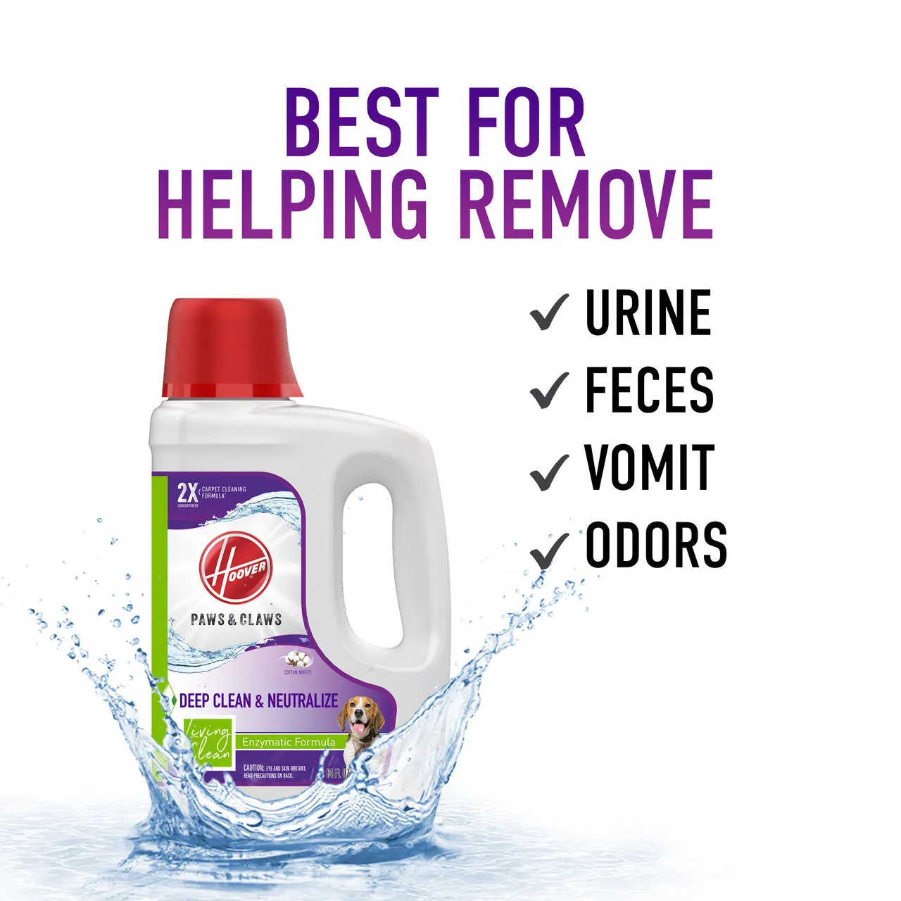 Hoover Pet Stain & Odor with Stain Guard Carpet Cleaner Solution