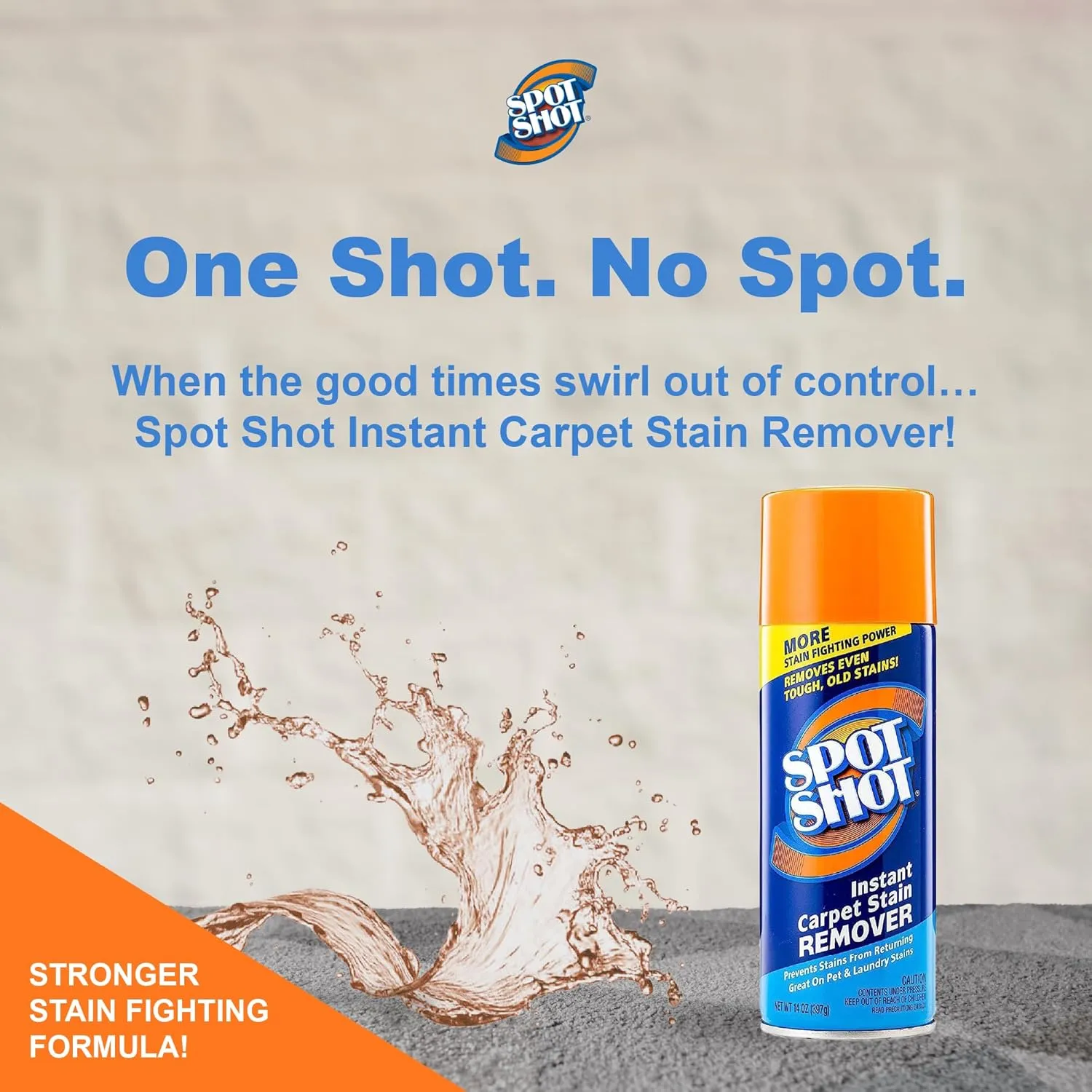 Instant Carpet Stain Remover Aerosol 14 oz can - 2 Pack