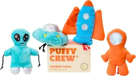 Interactive Catnip Cat Plush Toy, Space Travel Theme, 5, for All Breed Size Cats (4 in 1)