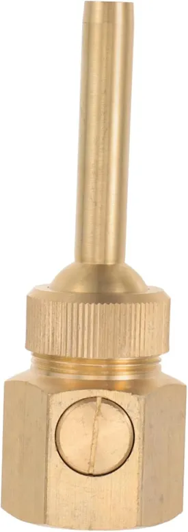 Kisangel Copper Fountain Nozzle with Valve Adjustable Multi Directional Spray Head for Garden Water Feature Durable Brass Construction for Laminar Flow and Stunning Displays