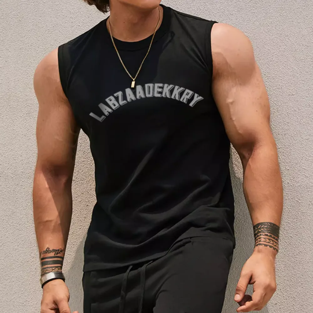 Lettered Double Circle Sports Vest