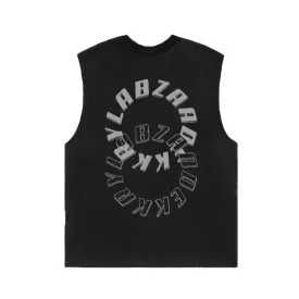 Lettered Double Circle Sports Vest
