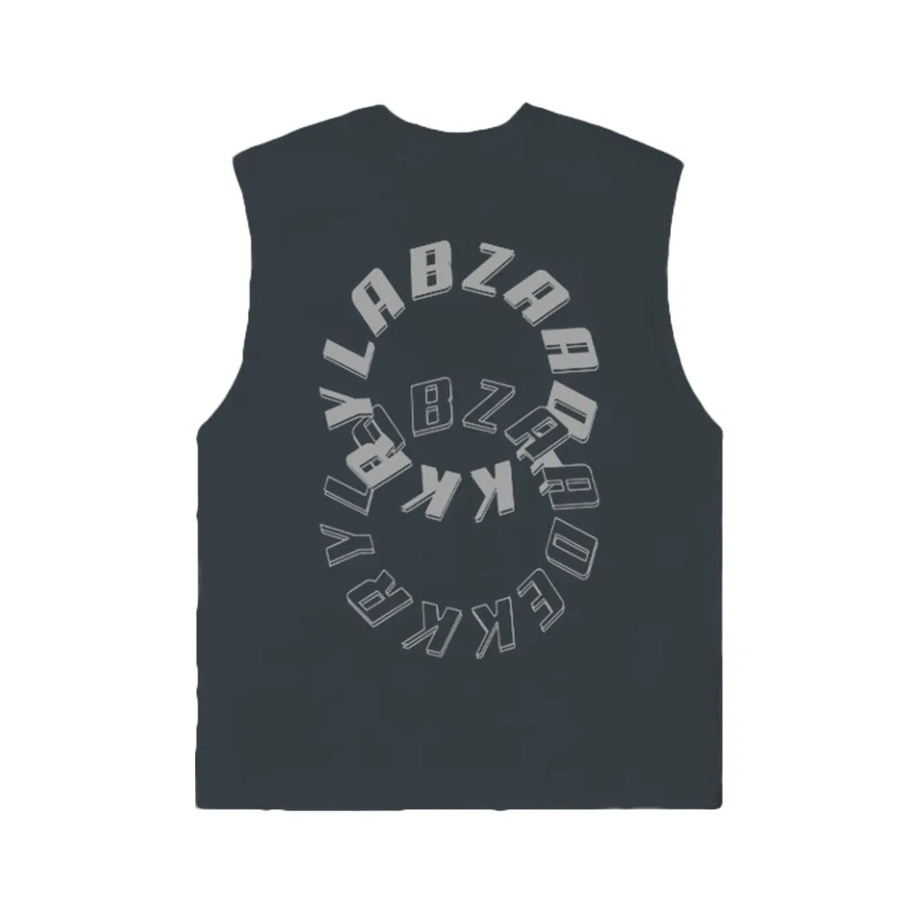 Lettered Double Circle Sports Vest