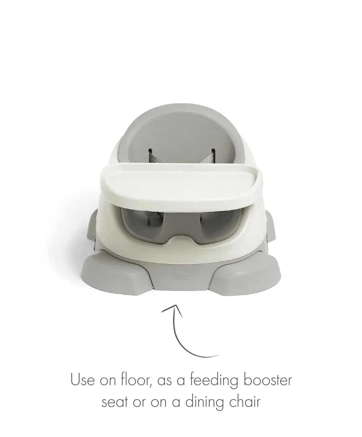 Mamas & Papas Bug 3-in-1 Floor & Booster Seat with Activity Tray-Pebble Int