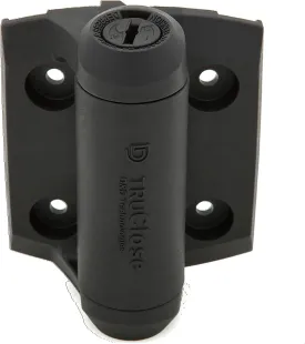 National Hardware N346-206 Truclose Narrow Spring Hinges Black Polymer 2 Pack, 3-13/16"x2-1/2"