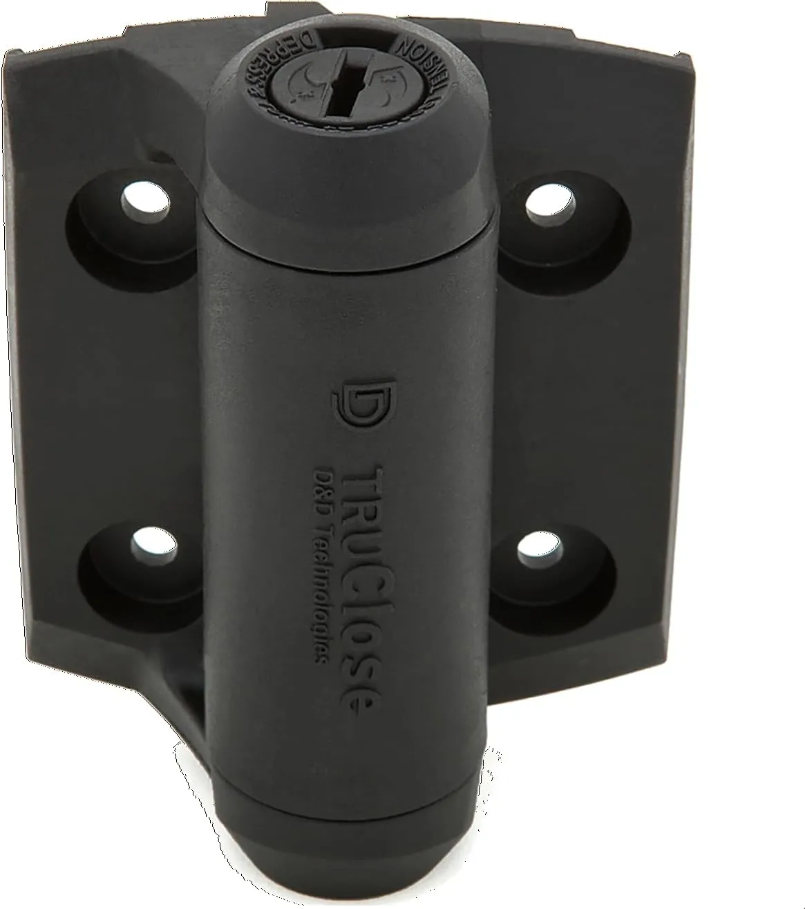National Hardware N346-206 Truclose Narrow Spring Hinges Black Polymer 2 Pack, 3-13/16"x2-1/2"