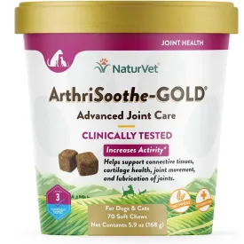 NaturVet ArthriSoothe Gold Advanced Joint Care Level 3 Soft Chew for Dogs & Cats
