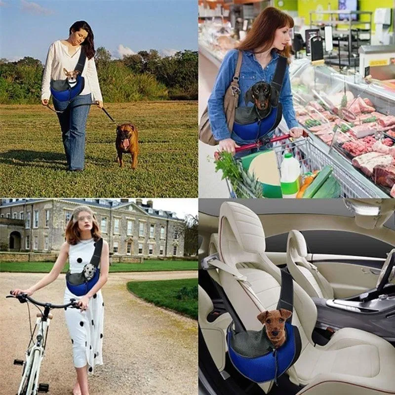 One Sided Strapped Pet Dog Shoulder Carrier Travel Bag