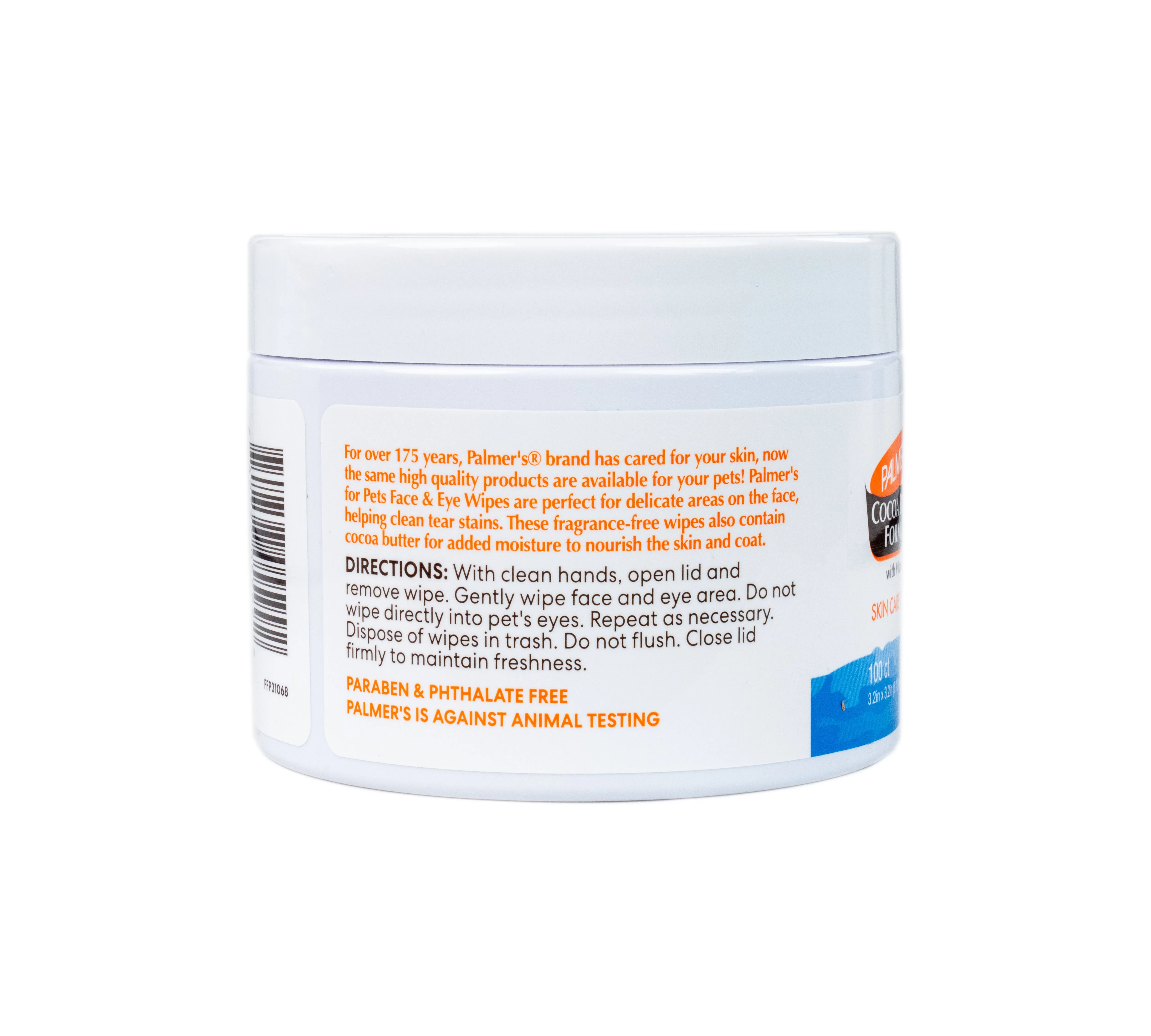 Palmer's for Pets Facial Cleansing Pads with Cocoa Butter 100ct