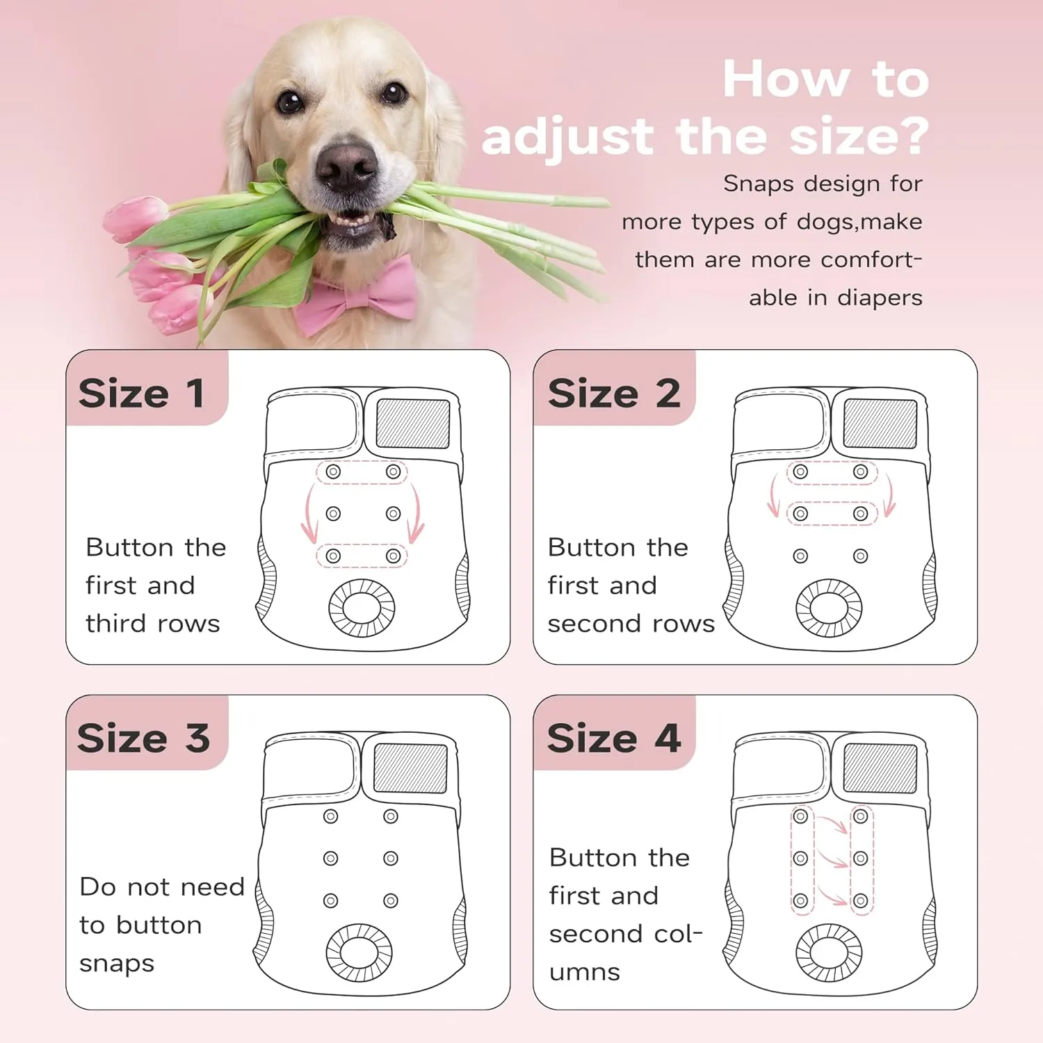 Paw Legend Washable Reusable Female Dog Period Diapers for Heat Doggie Puppy Diapers for Female Dogs (3 Pack,X-Small)