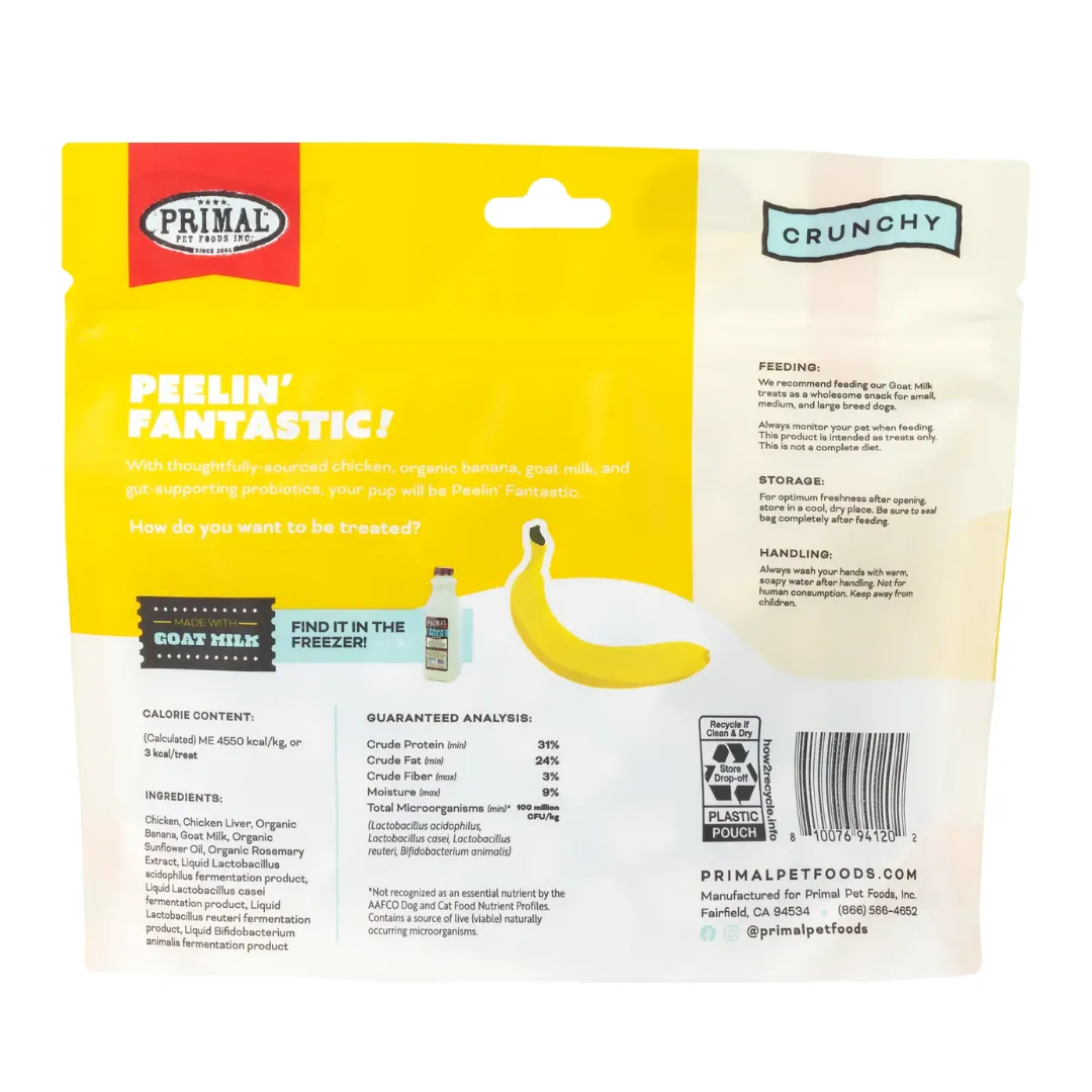 Primal Crunchy Freeze-Dried Chicken & Banana Treats
