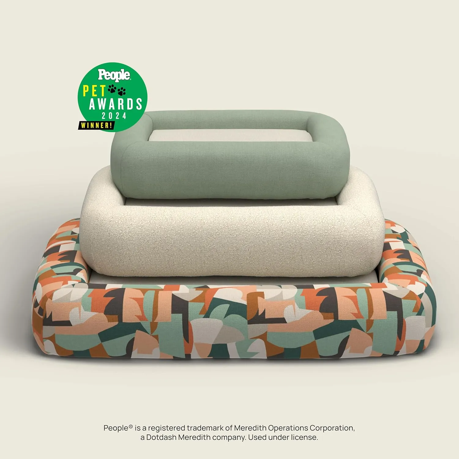 Ruggable Small Dog Bed Indestructible Washable Waterproof Cover Calming Memory Foam, Plush Crate for Dogs - 28 inch, up to 25lbs, Non Slip Couch, Premium Donut Sides Charlee Checkered Neutral