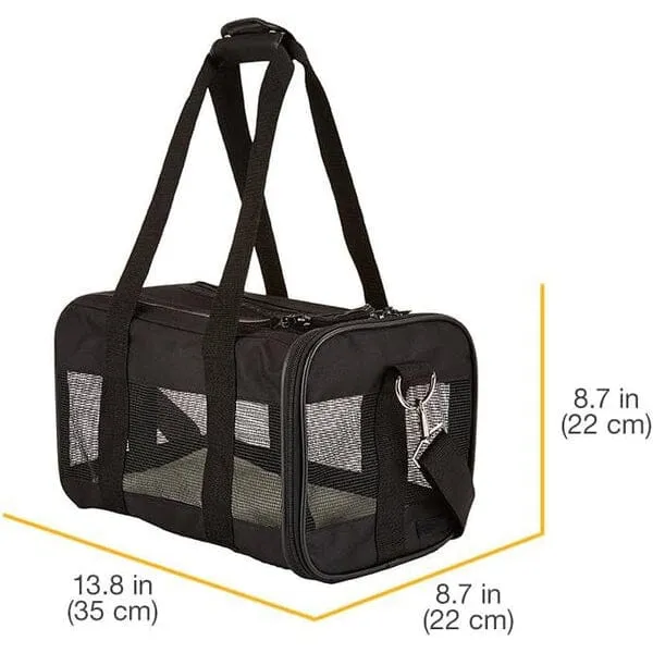 Soft-Sided Mesh Pet Travel Carrier