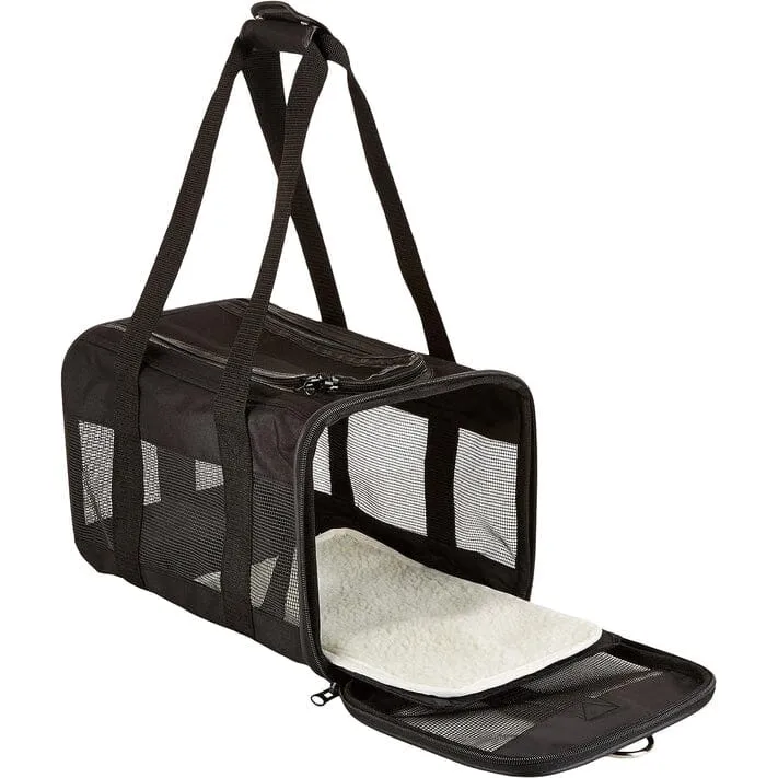 Soft-Sided Mesh Pet Travel Carrier