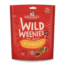 Stella & Chewy's Wild Weenies Cage-Free Chicken Recipe Freeze-Dried Dog Treats 3.25 oz