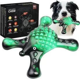 Tough Dog Chew Toy for Aggressive Chewers  Durable Bacon Flavored Nylon Bone for Large Dogs, Fillable Dental Toy for Teething, Indoor Chewing & Crate Training, Boredom Relief Gift