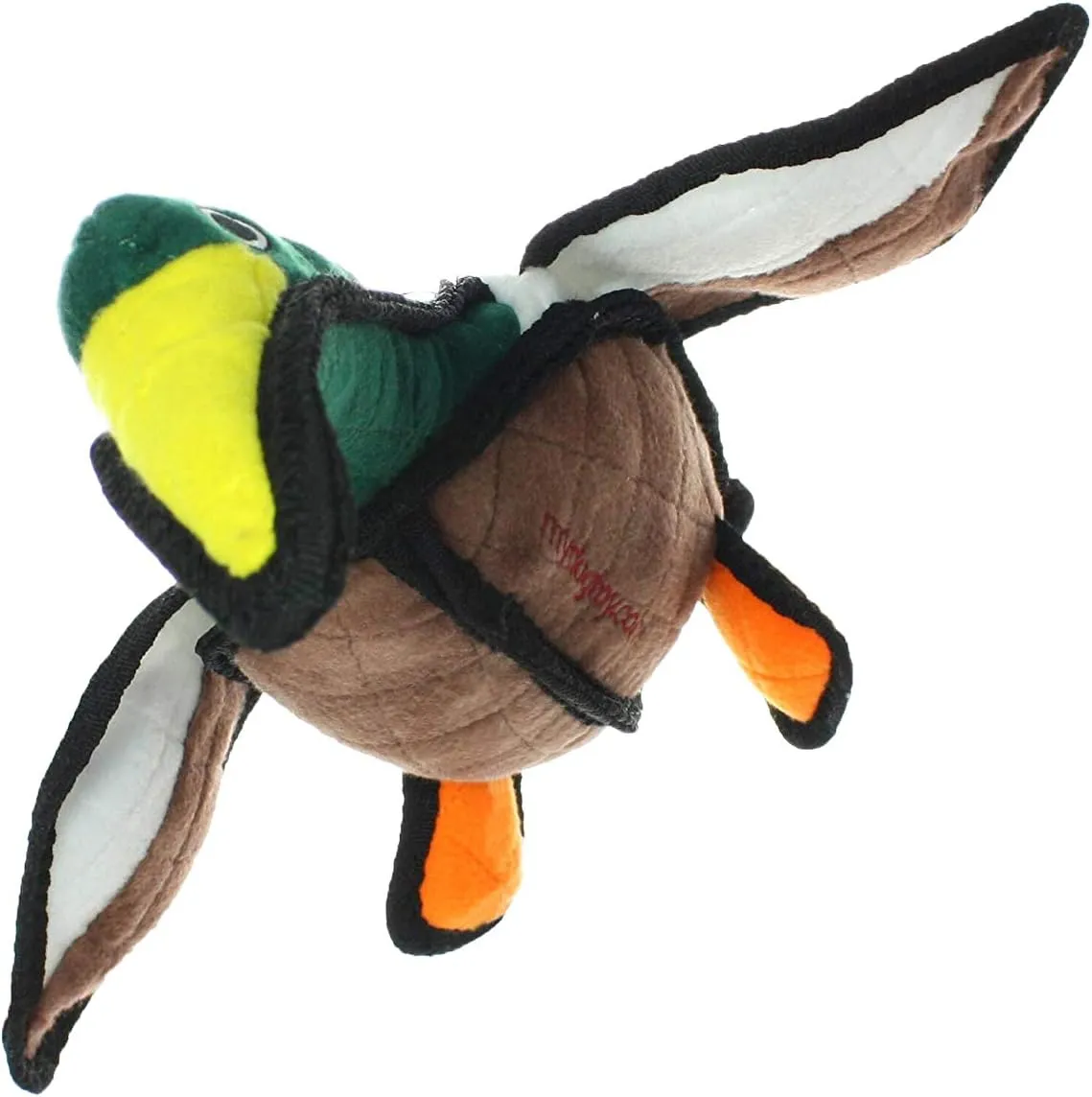 TUFFY - World's Tuffest Soft Dog Toy - Barnyard Duck - Squeakers - Multiple Layers. Made Durable, Strong & Tough. Interactive Play (Tug, Toss & Fetch). Machine Washable & Floats. (Regular 2 Pack)