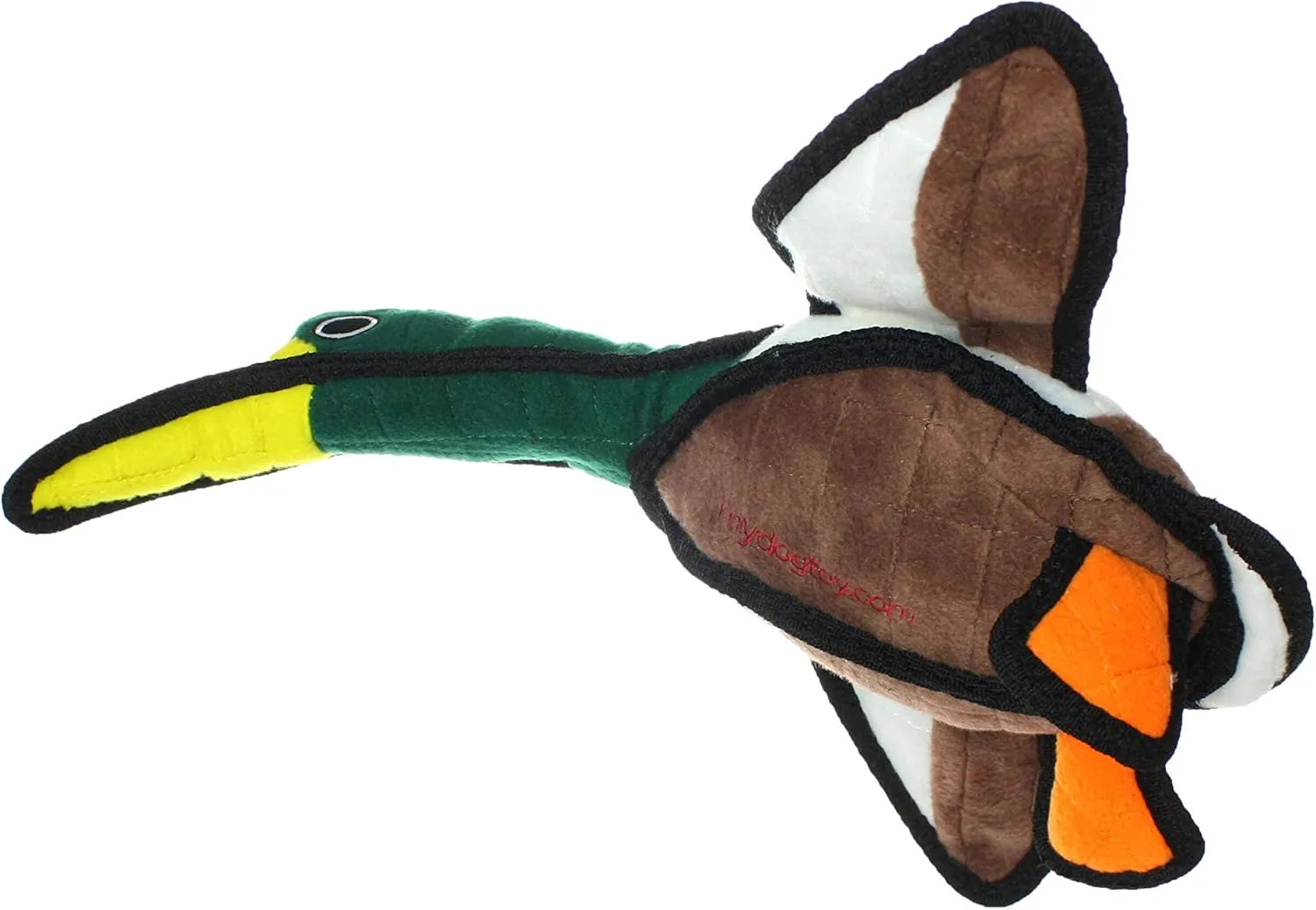 TUFFY - World's Tuffest Soft Dog Toy - Barnyard Duck - Squeakers - Multiple Layers. Made Durable, Strong & Tough. Interactive Play (Tug, Toss & Fetch). Machine Washable & Floats. (Regular 2 Pack)