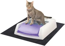 Under the Cat Litter Boxes Mat,Pee Mat,Absorbent Felt Fabric Material,Anti-slip Waterproof Layer,Reusable,Washable (Mat:36inches x 30inches)