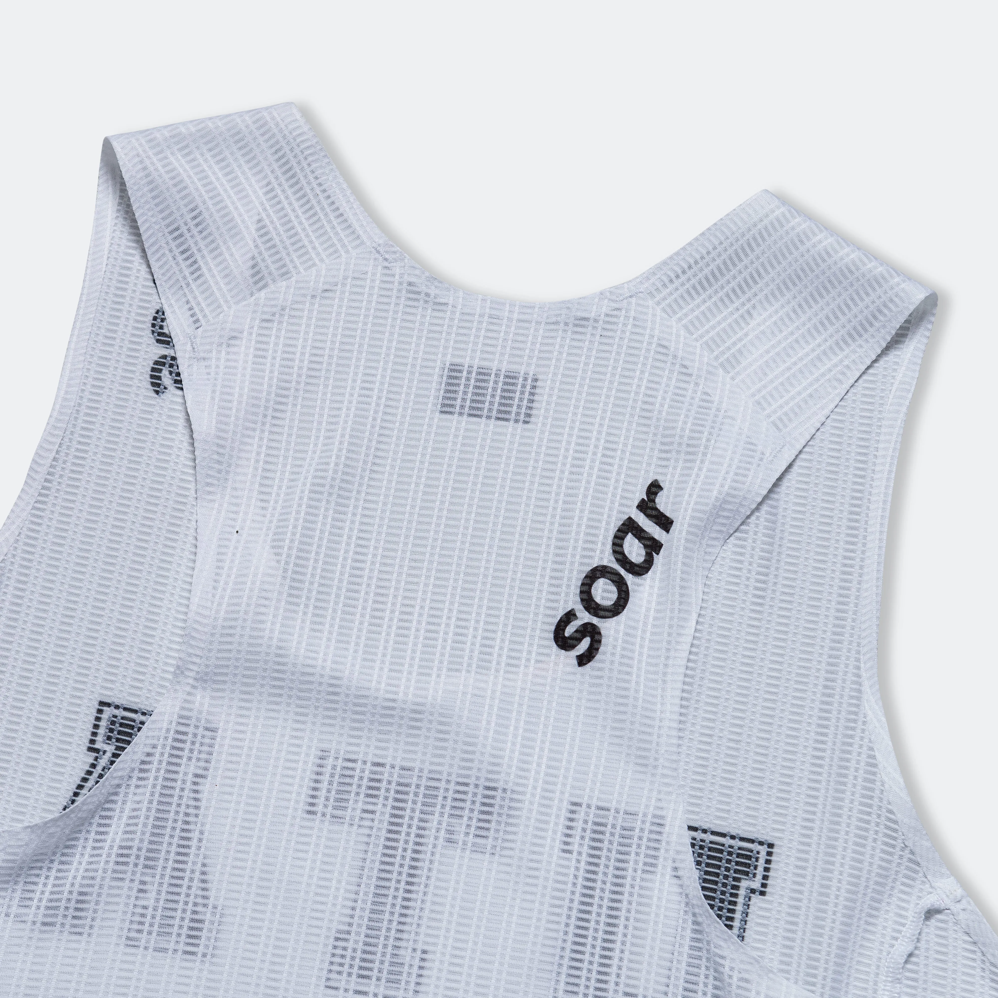 Womens Up There Athletics × Soar Race Vest - White/Multi