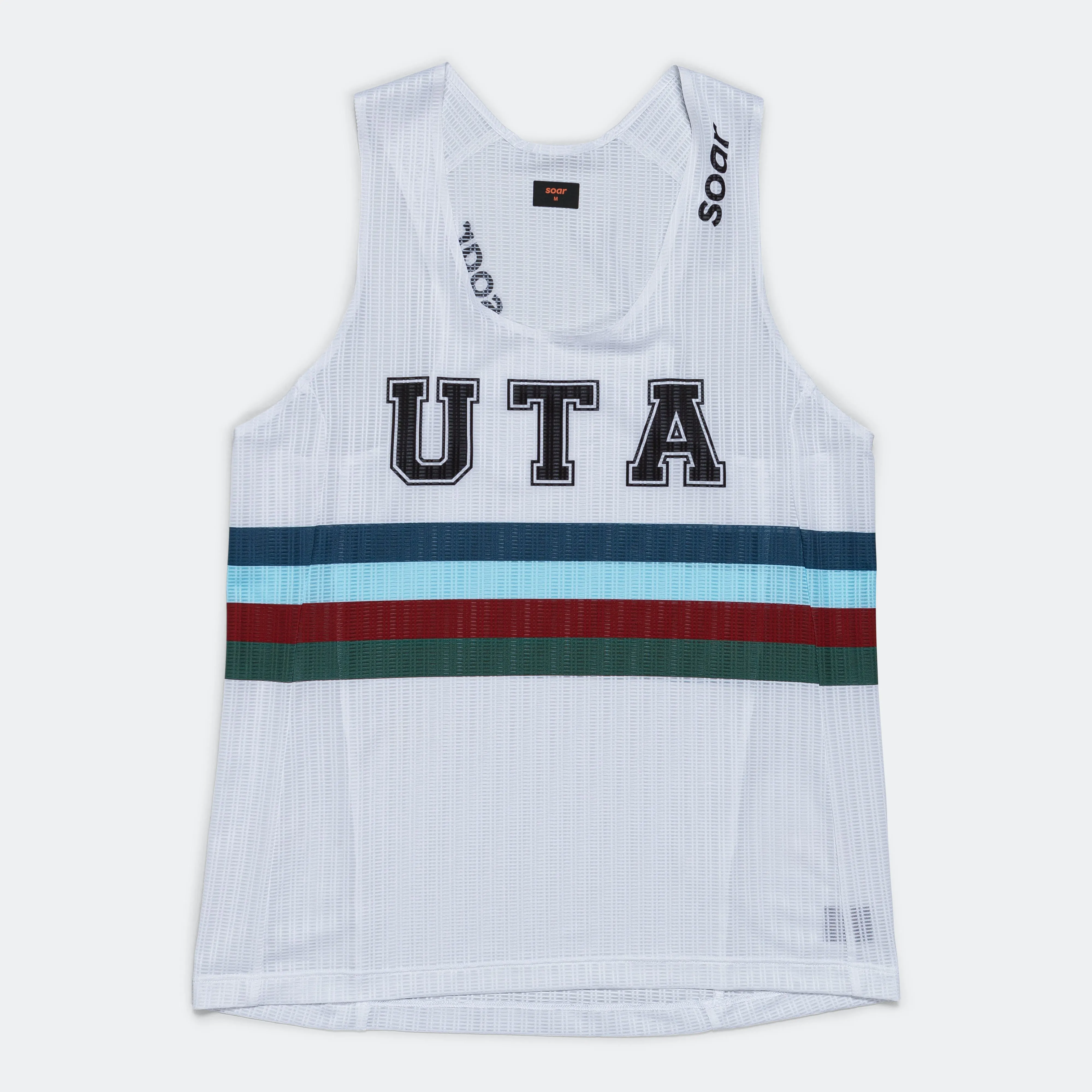 Womens Up There Athletics × Soar Race Vest - White/Multi