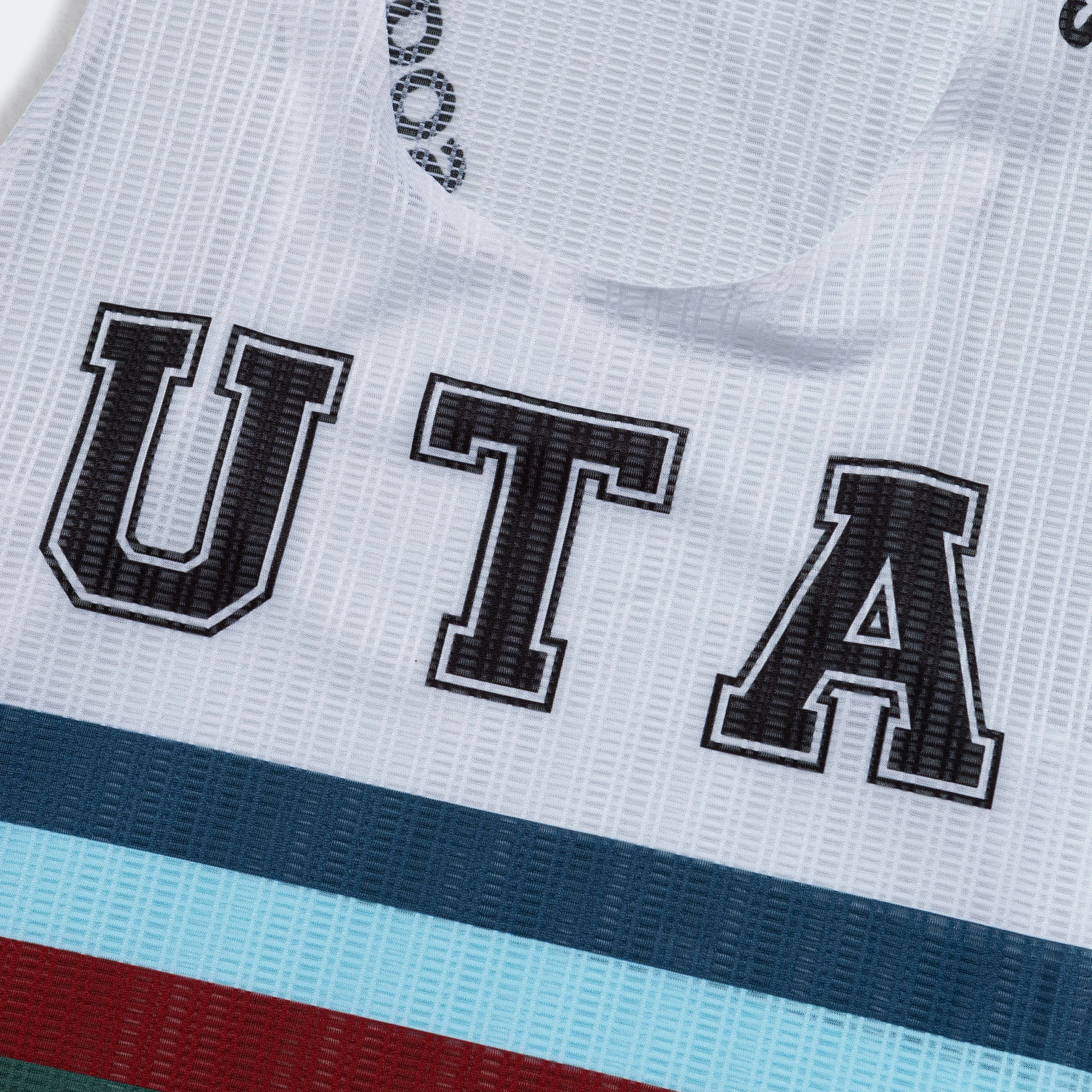 Womens Up There Athletics × Soar Race Vest - White/Multi