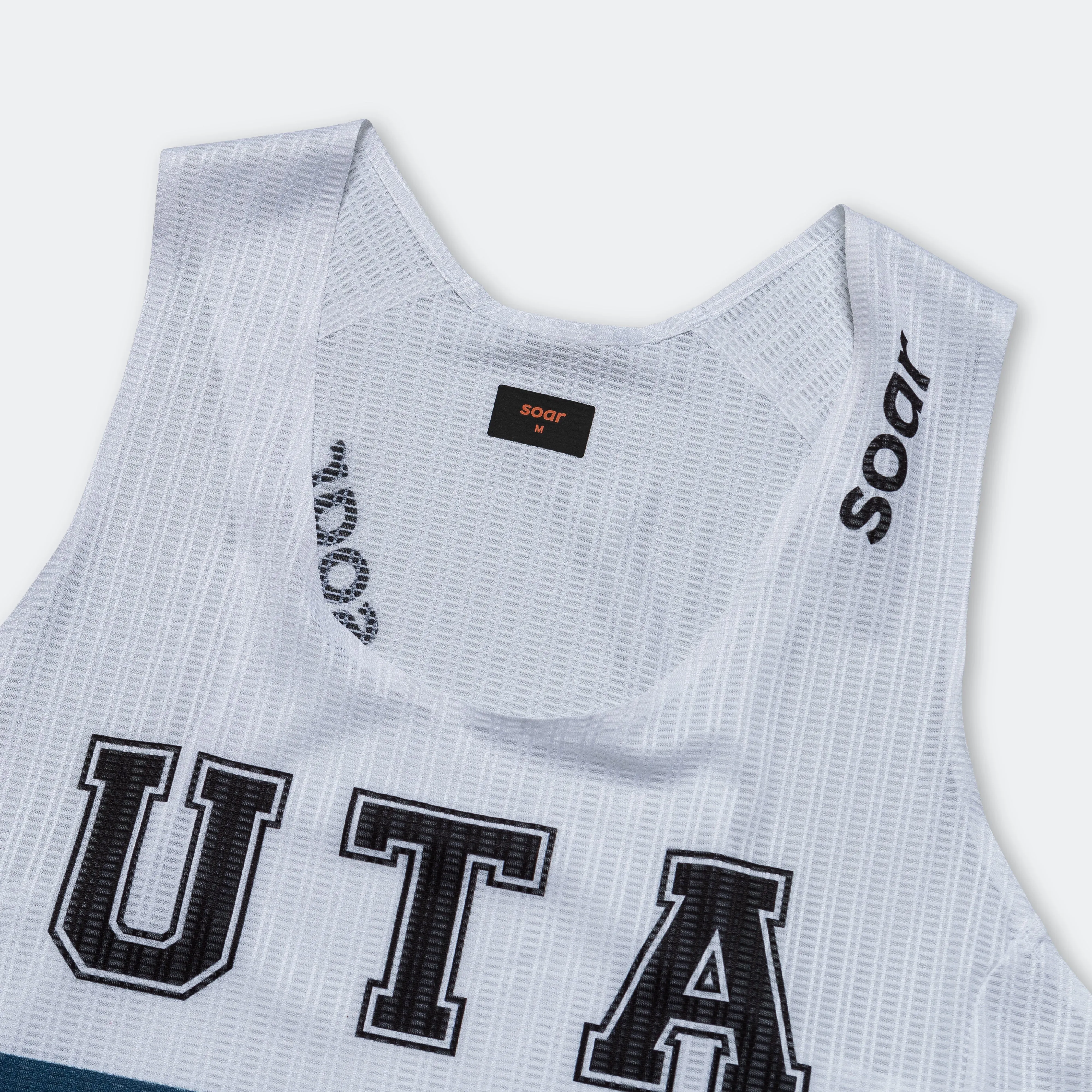 Womens Up There Athletics × Soar Race Vest - White/Multi